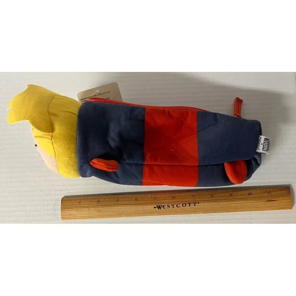 Yoobi‎ Marvel Captain Marvel Plush Pencil Case Kids OS Blue Red New Stationery